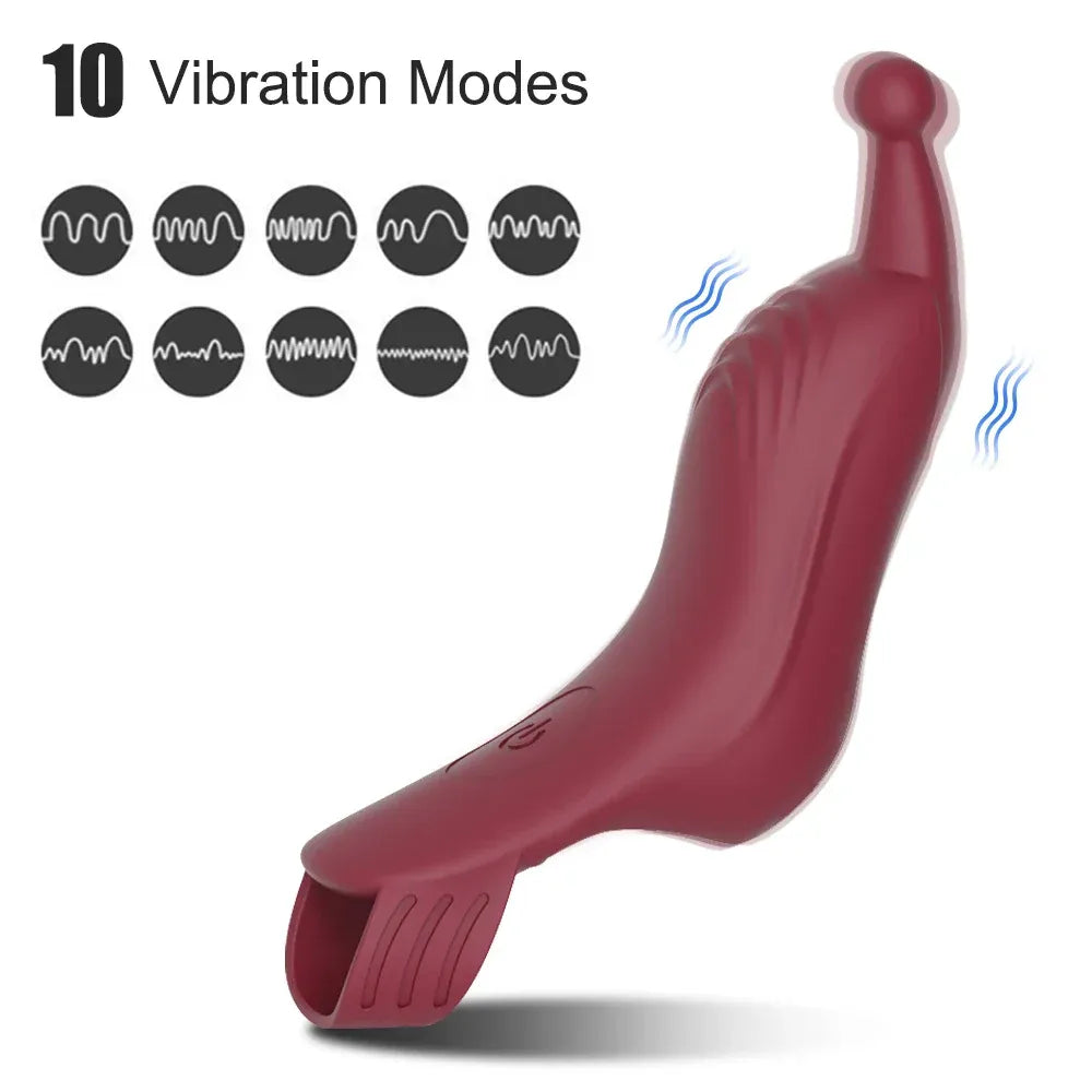 Intense Finger Vibrator for Women - Nipple & Clit Stimulation - Couples' Sex Toy-2