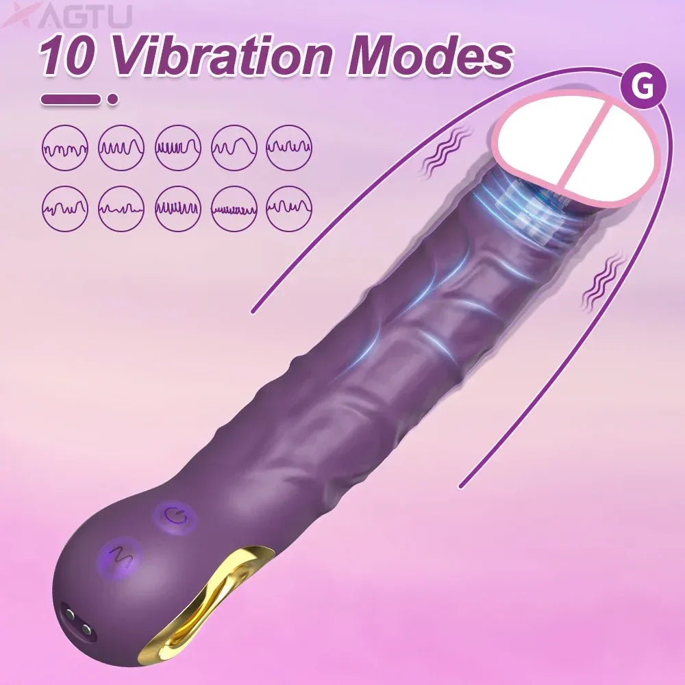 Intense Vibrating Dildo for Female Pleasure-4
