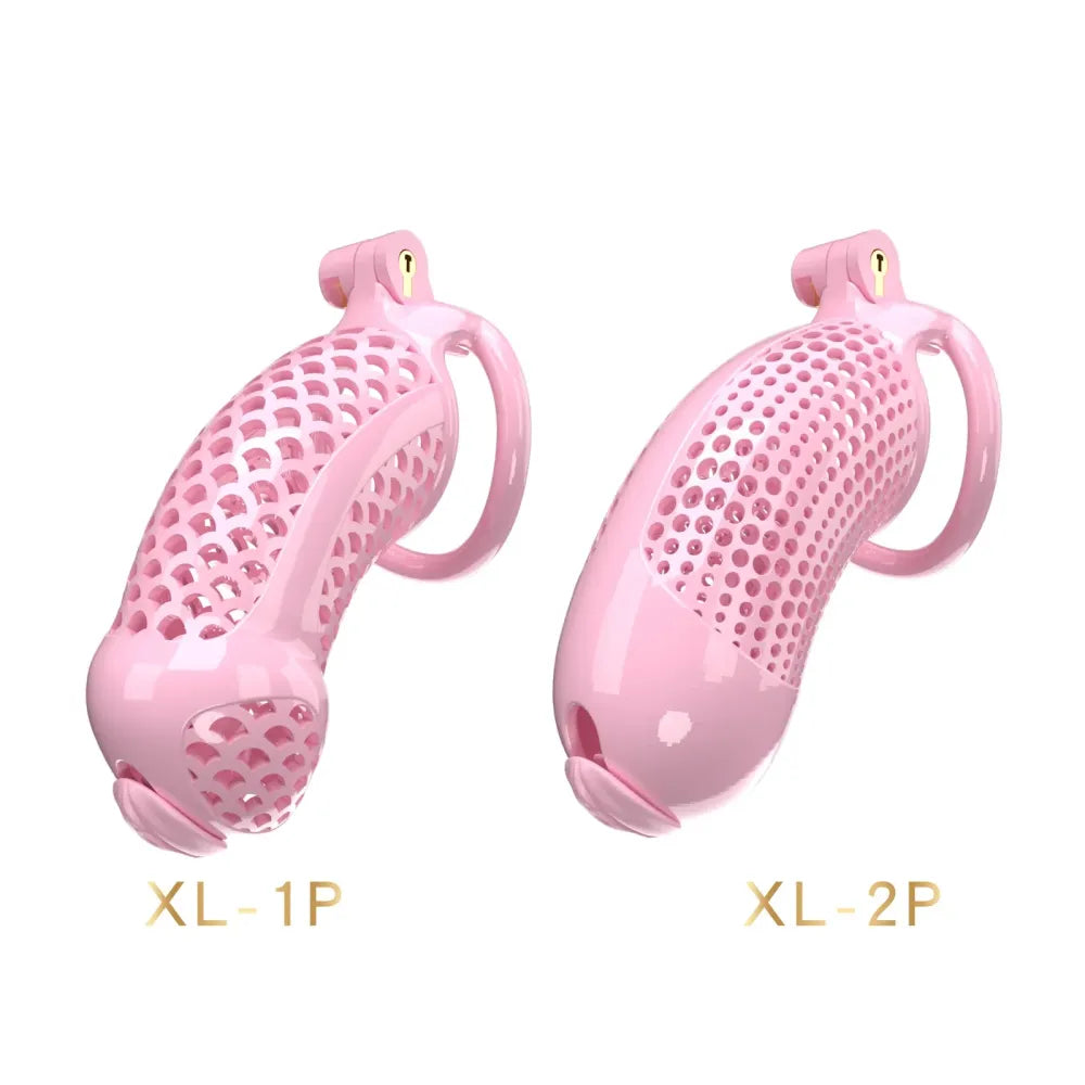 Large Male Chastity Cage Lightweight Plastic Cock Cage for Men for Bdsm-3