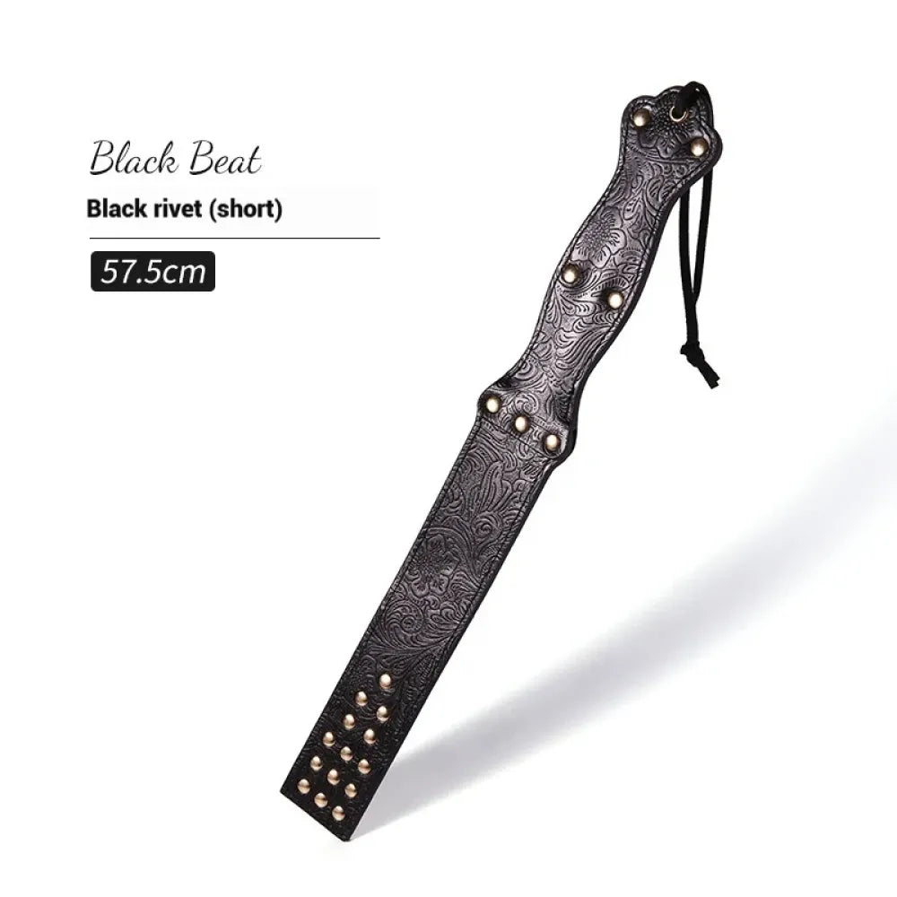 Leather Sex Paddle 22.7In Adult Flogger For Bdsm Play Bondage Cosplay-5