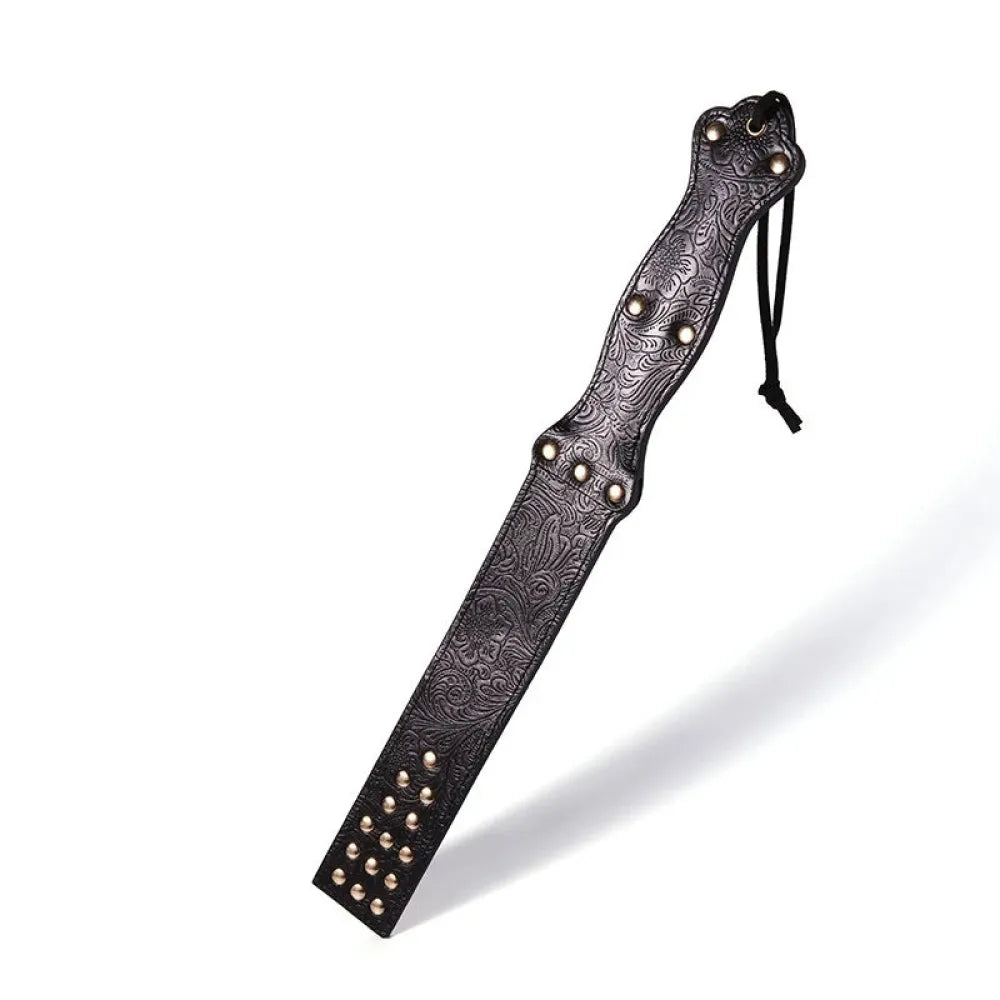Leather Sex Paddle 22.7In Adult Flogger For Bdsm Play Bondage Cosplay-0