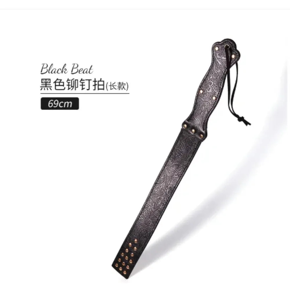 Leather Sex Paddle 22.7In Adult Flogger For Bdsm Play Bondage Cosplay-6