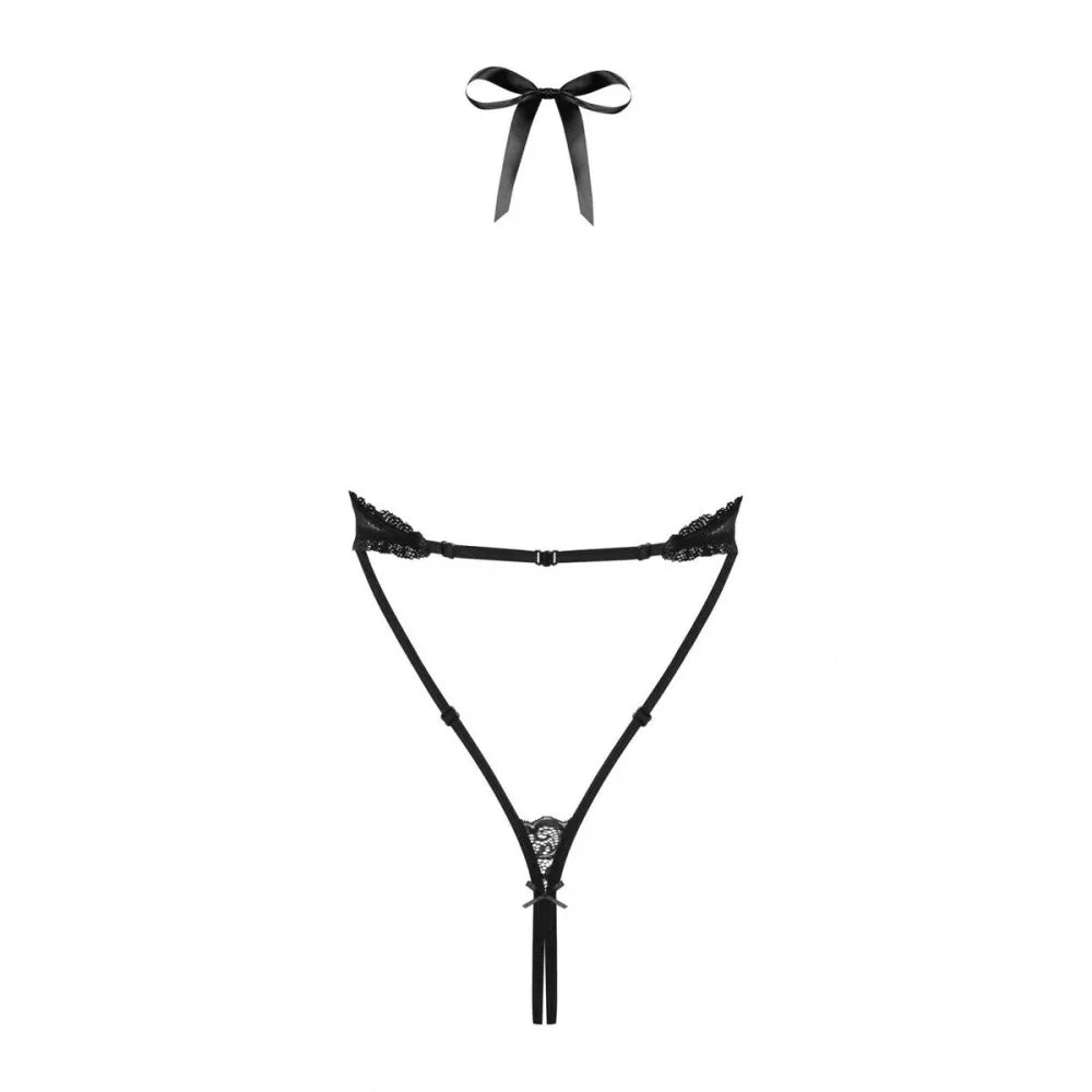 Leotard By Obsessive E31285 Black L/Xl-1