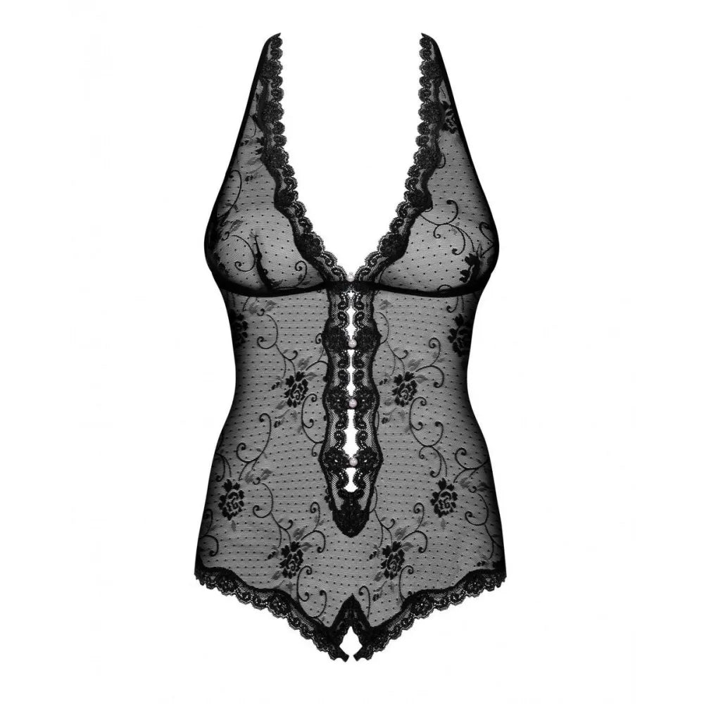 Leotard By Obsessive Fiorenta Teddy Black L/Xl-2