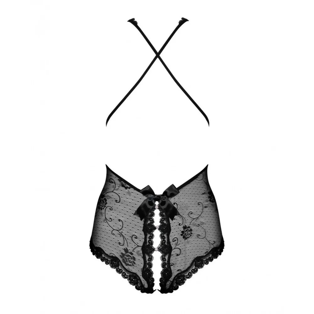 Leotard By Obsessive Fiorenta Teddy Black L/Xl-1