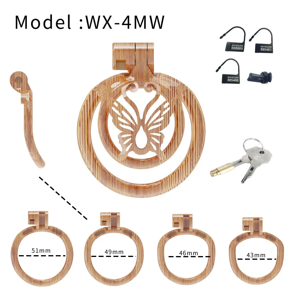 Lightweight Male Chastity Cage Cock Cage for Men Bondage Device Abstinence Bdsm-5