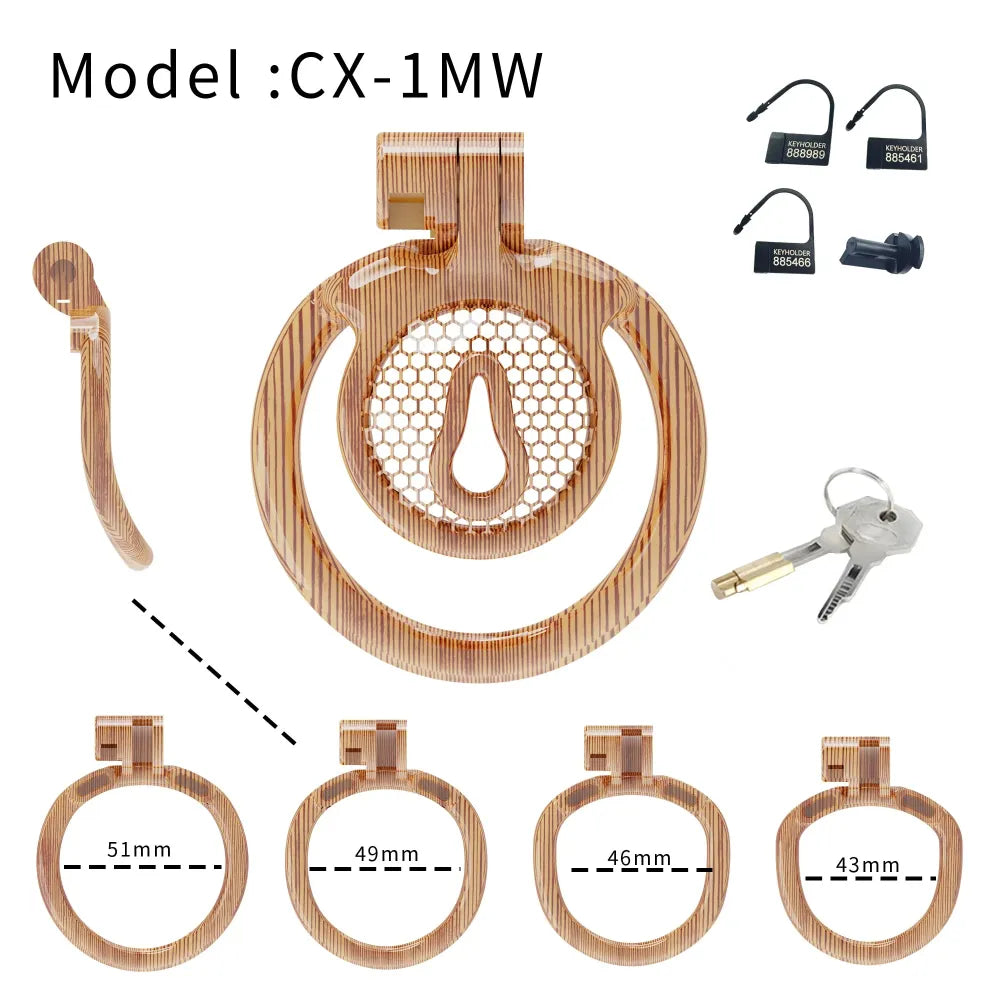 Lightweight Male Chastity Cage Cock Cage for Men Bondage Device Abstinence Bdsm-6