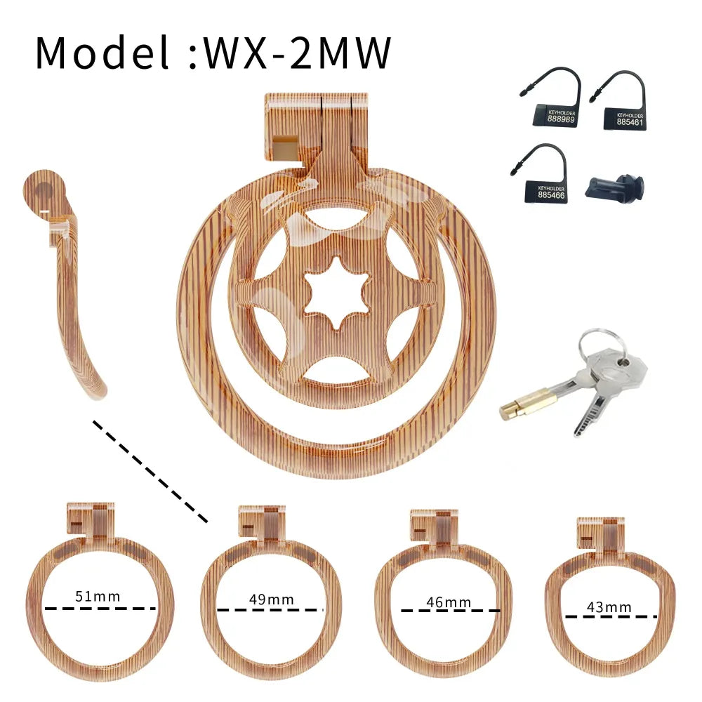 Lightweight Male Chastity Cage Cock Cage for Men Bondage Device Abstinence Bdsm-8