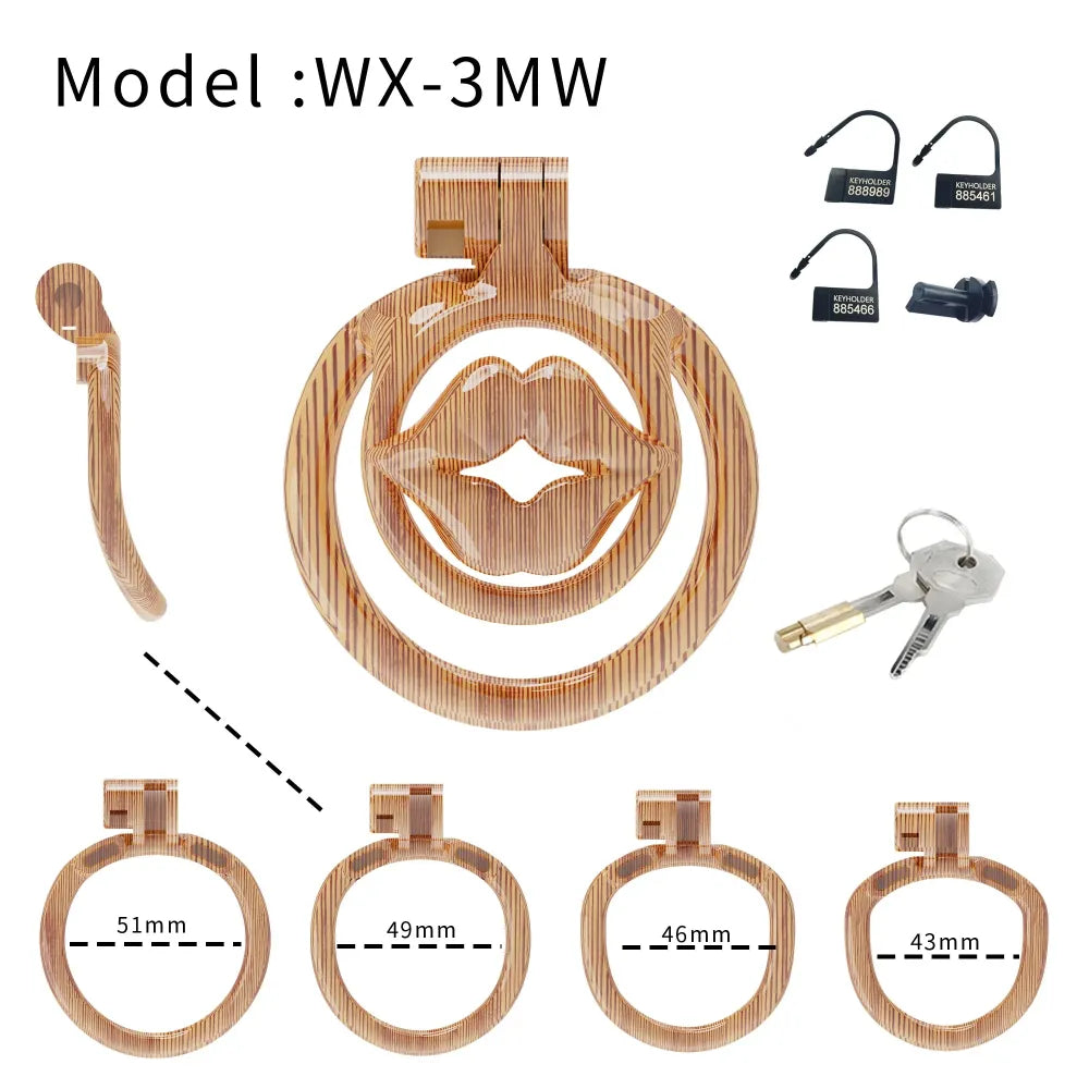 Lightweight Male Chastity Cage Cock Cage for Men Bondage Device Abstinence Bdsm-7