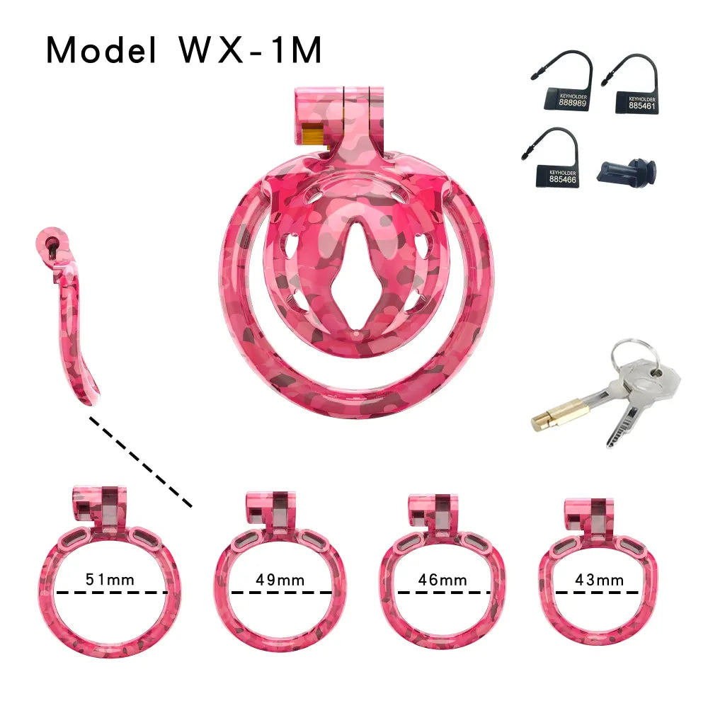 Lightweight Male Chastity Cage Invisible Lock for Men Penis Exercise Gear Adult Bdsm Toy-9