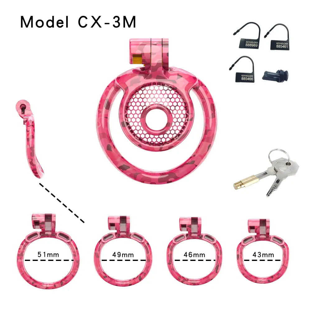 Lightweight Male Chastity Cage Invisible Lock for Men Penis Exercise Gear Adult Bdsm Toy-4