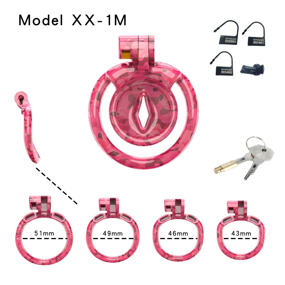 Lightweight Male Chastity Cage Invisible Lock for Men Penis Exercise Gear Adult Bdsm Toy-11