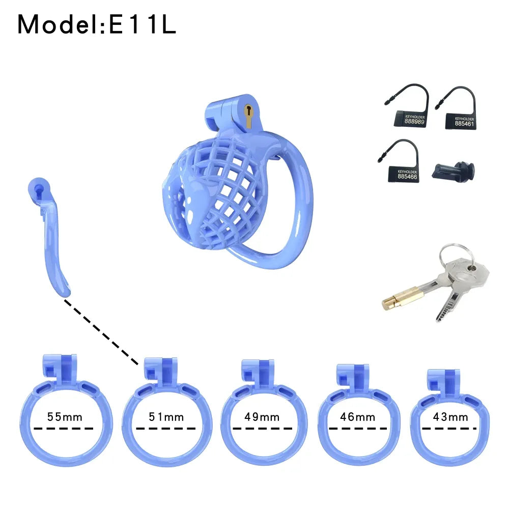 Lightweight Male Chastity Cage Plastic Cock Cage for Men-11