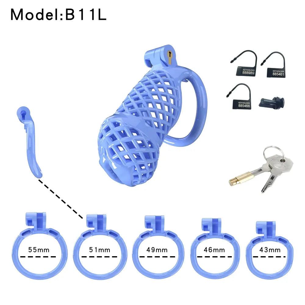 Lightweight Male Chastity Cage Plastic Cock Cage for Men-18