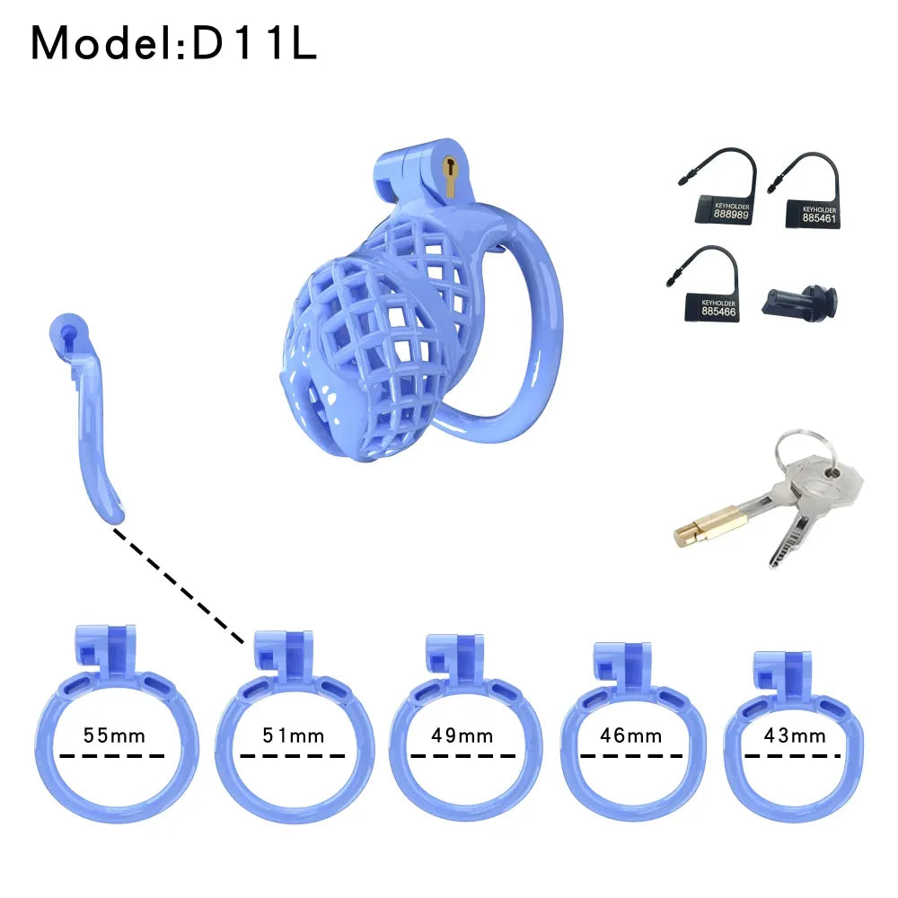 Lightweight Male Chastity Cage Plastic Cock Cage for Men-16
