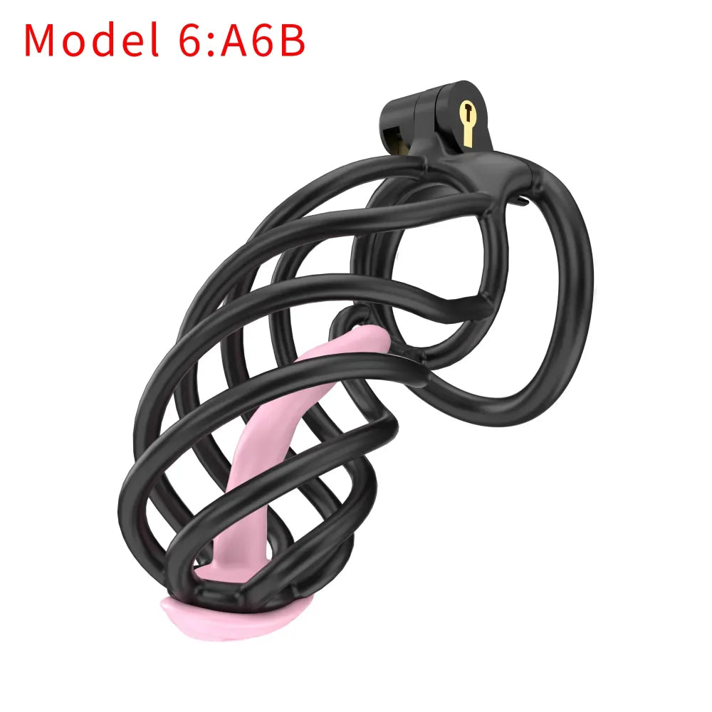Lightweight Male Chastity Cage Plastic Cock Cage for Men for Bdsm-19