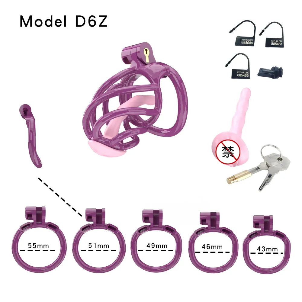 Lightweight Male Chastity Cage Plastic Cock Cage for Men for Bdsm-13