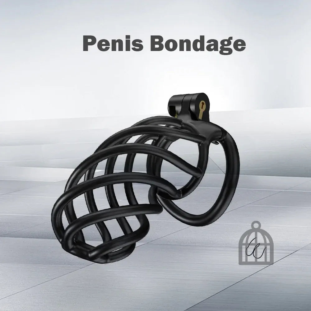Lightweight Male Chastity Cage Plastic Cock Cage for Men for Bdsm-2
