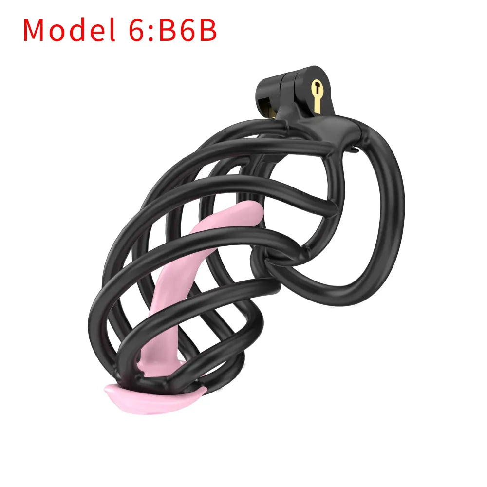 Lightweight Male Chastity Cage Plastic Cock Cage for Men for Bdsm-23