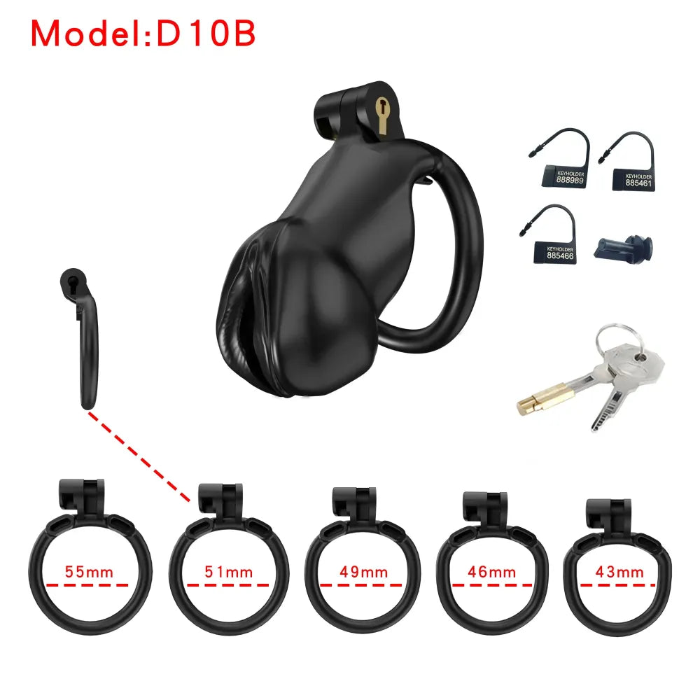 Lightweight Male Chastity Cage Plastic Cock Lock for Men Adult Bdsm Toy-13