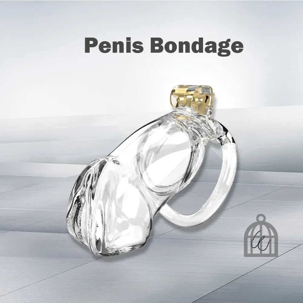Lightweight Male Chastity Cage Plastic Cock Lock for Men Adult Bdsm Toy-2