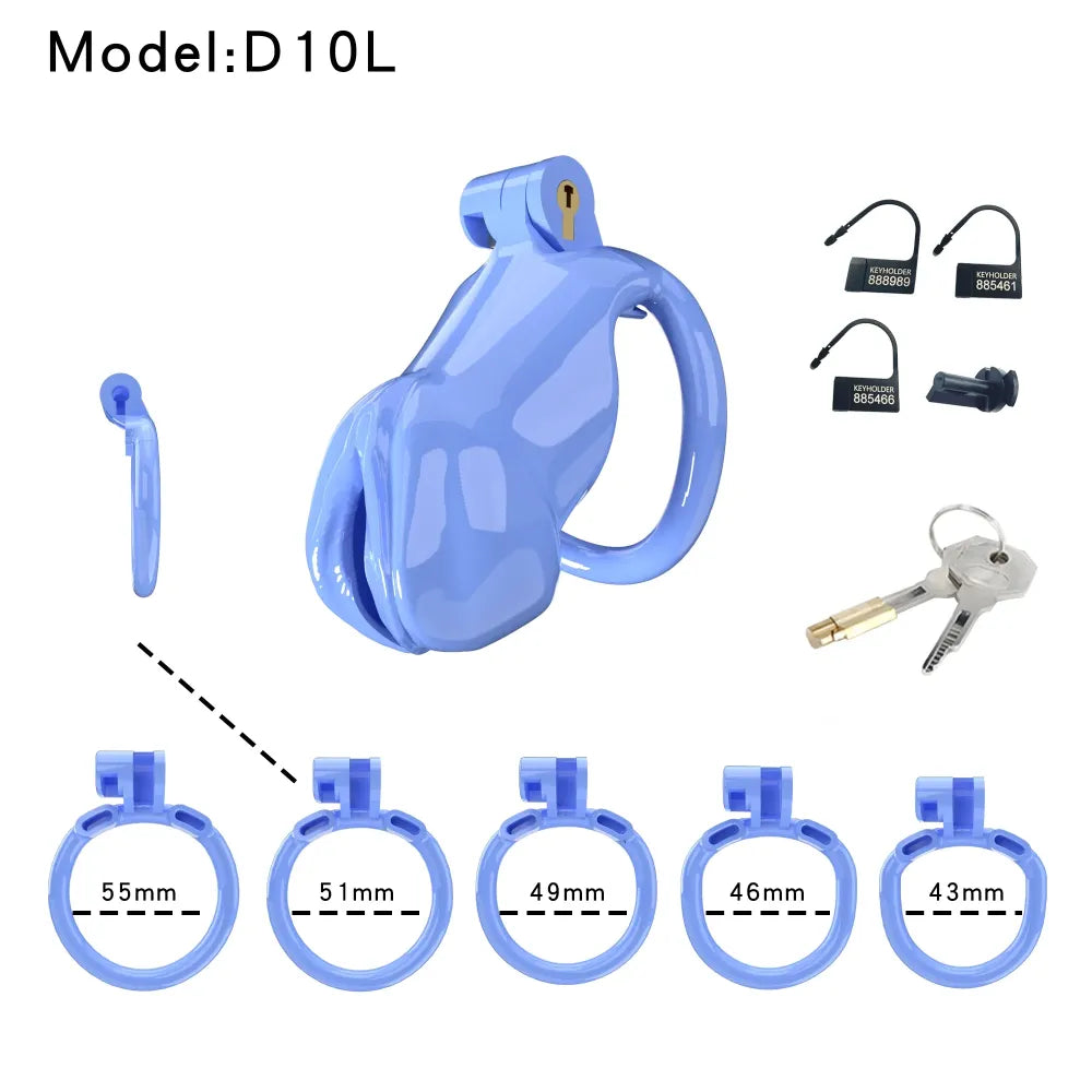 Lightweight Male Chastity Cage Plastic Cock Lock for Men Adult Bdsm Toy-9