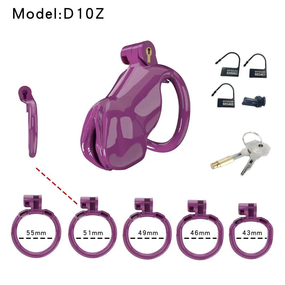 Lightweight Male Chastity Cage Plastic Cock Lock for Men Adult Bdsm Toy-7