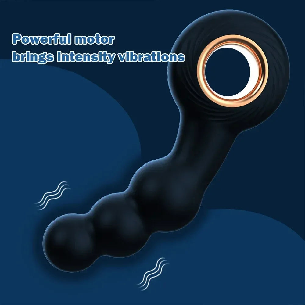 Male Prostate Massager 3 Beads Vibrating Anal Stimulation for Men-1