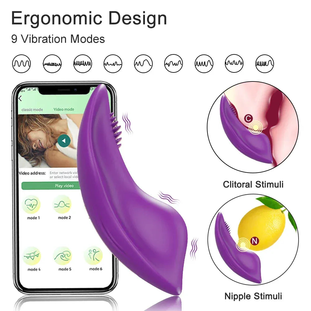 Mini Clit Vibrator for Women Wearable Panties Stimulator App Control for Couples Female Masturbator-1