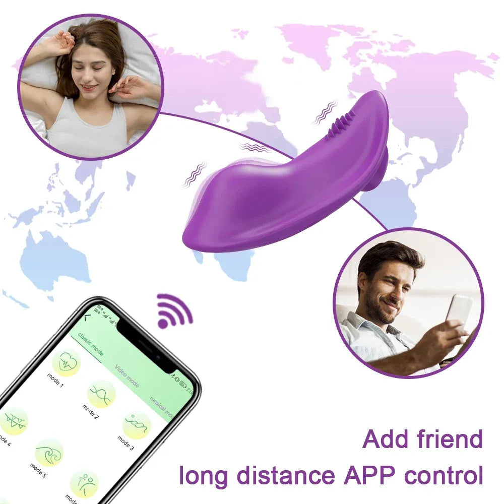 Mini Clit Vibrator for Women Wearable Panties Stimulator App Control for Couples Female Masturbator-3