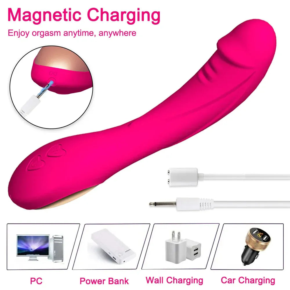 Powerful G Spot Vibrator for Women Soft Skin Stimulator-3