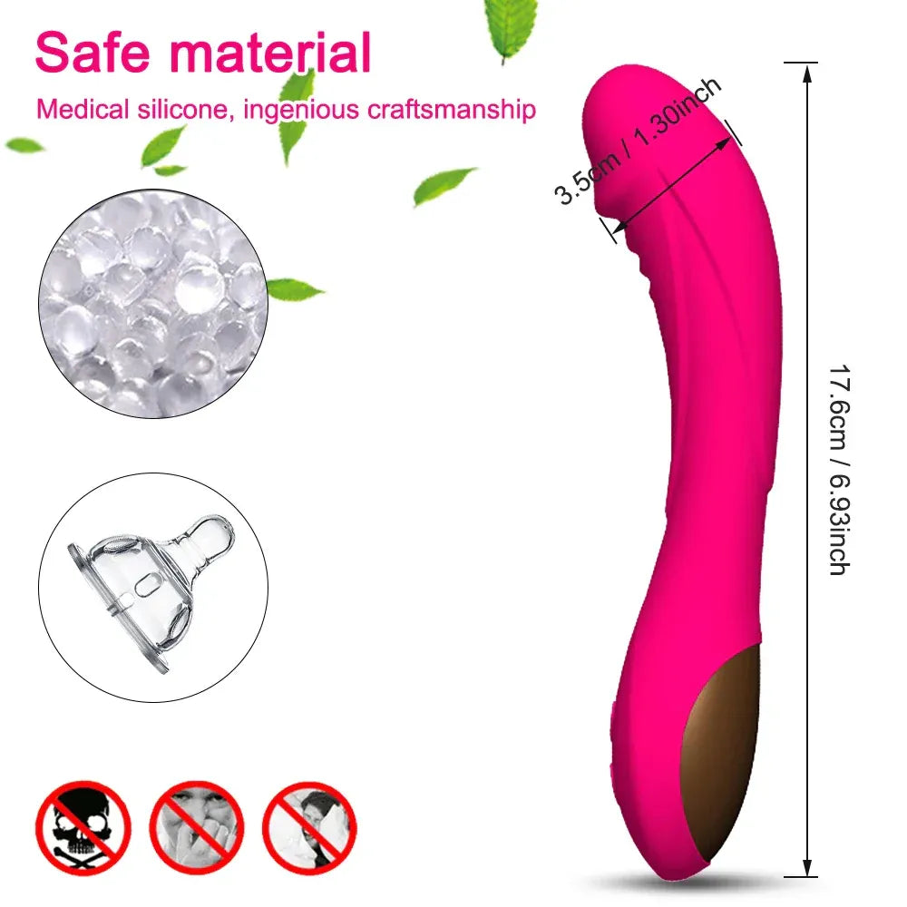 Powerful G Spot Vibrator for Women Soft Skin Stimulator-4