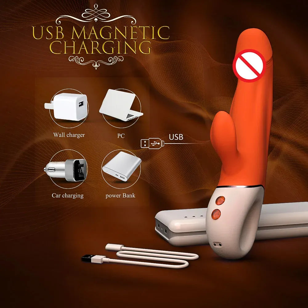 Powerful Rabbit Vibrator for G Spot Clit Stimulation-4