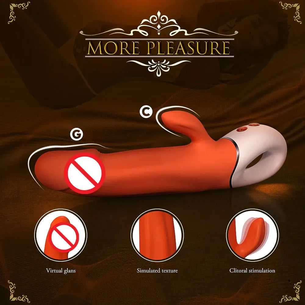 Powerful Rabbit Vibrator for G Spot Clit Stimulation-3