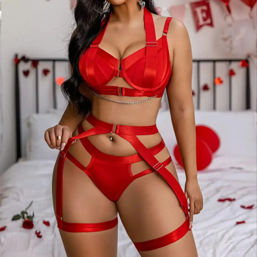 Punk Body Waist Belt Bodysuit Full Body Bondage Harness For Sexy Lingerie Leg Garter Bdsm Cosplay Nightclub Party-3