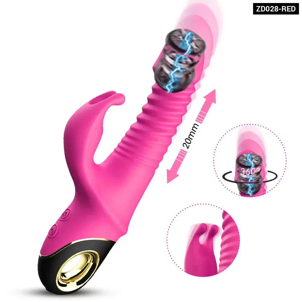 Rabbit Vibrator Automatic Telescopic G Spot Stimulator for Women Masturbation-8