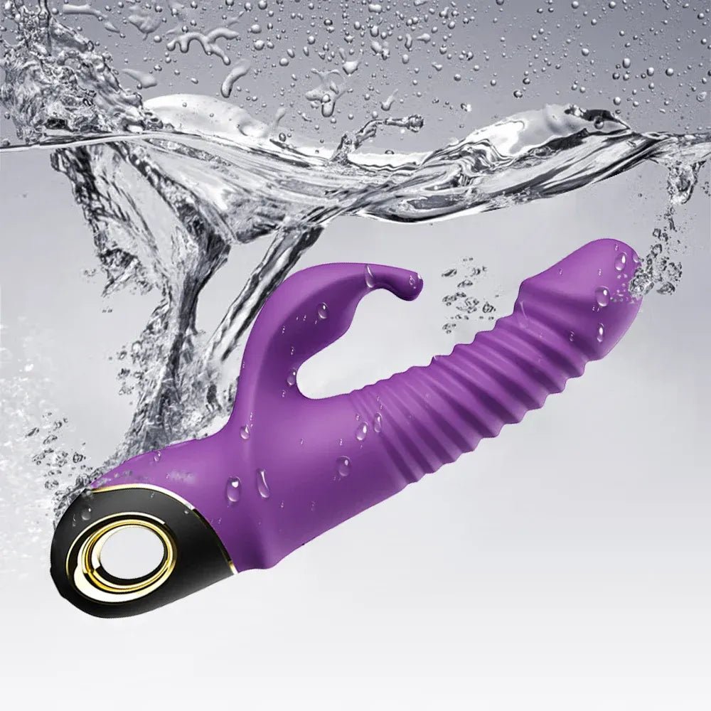 Rabbit Vibrator Automatic Telescopic G Spot Stimulator for Women Masturbation-3