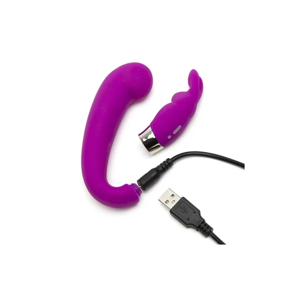 Rabbit Vibrator By Happy Rabbit G-Spot Clitoral Curve 30 X 40 Cm-1