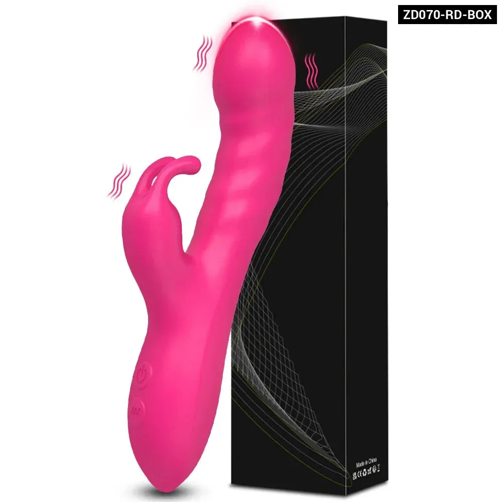 Rabbit Vibrator G Spot Vagina Nipples Stimulator-9
