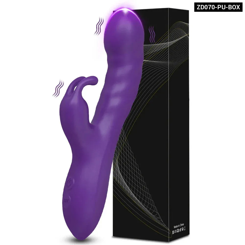 Rabbit Vibrator G Spot Vagina Nipples Stimulator-8