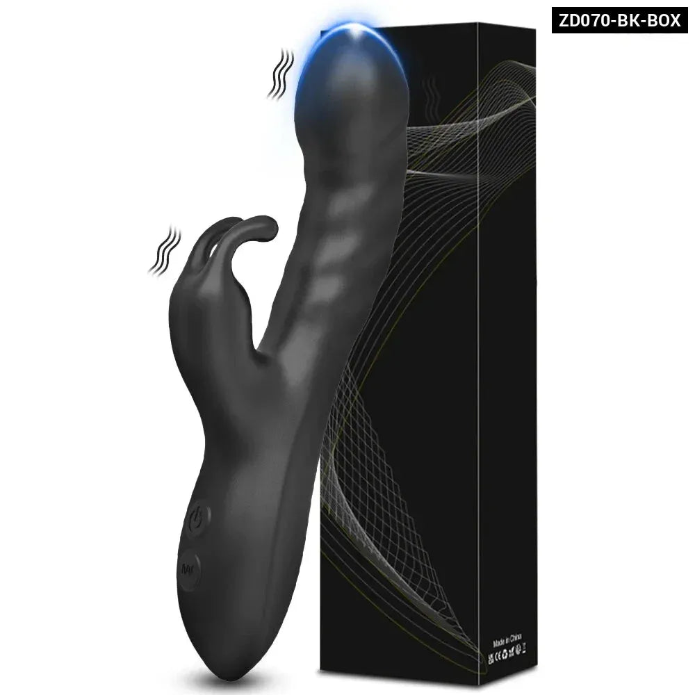 Rabbit Vibrator G Spot Vagina Nipples Stimulator-10