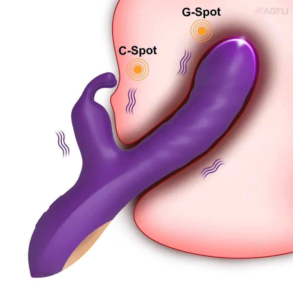 Rabbit Vibrator G Spot Vagina Nipples Stimulator-1