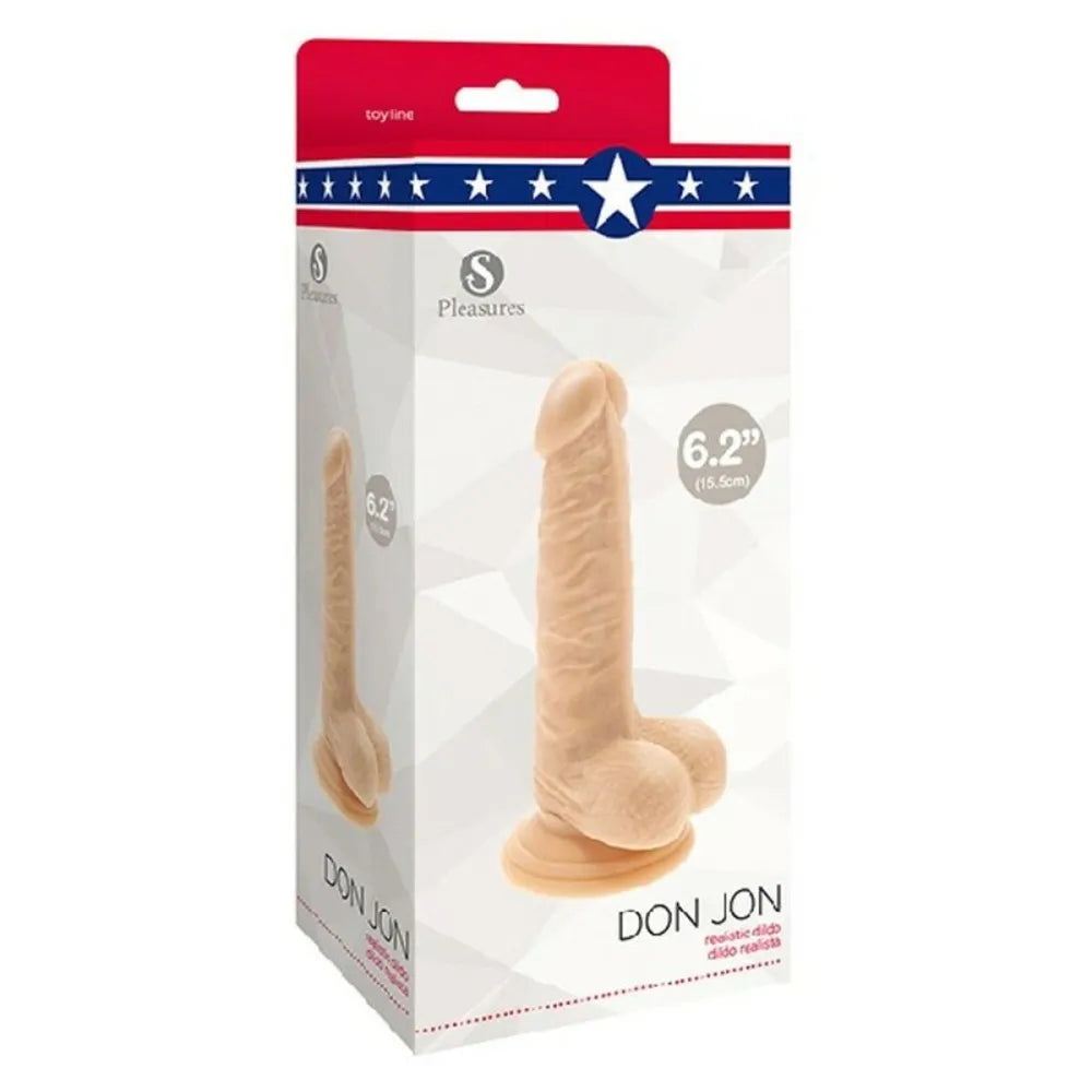 Realistic Dildo By S Pleasures Don Jon Pvc Ø 3,6 Cm (13 Cm)-1