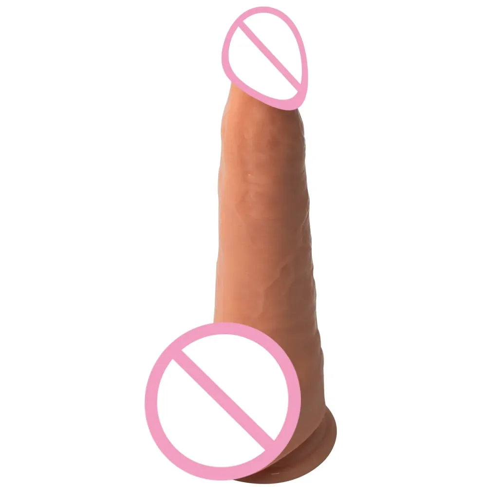 Realistic Soft Dildo with Suction Cup for Anal Stimulation-0