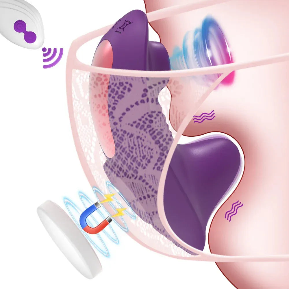 Remote Control Clit Stimulator Wearable Vibrating Panties for Women-1