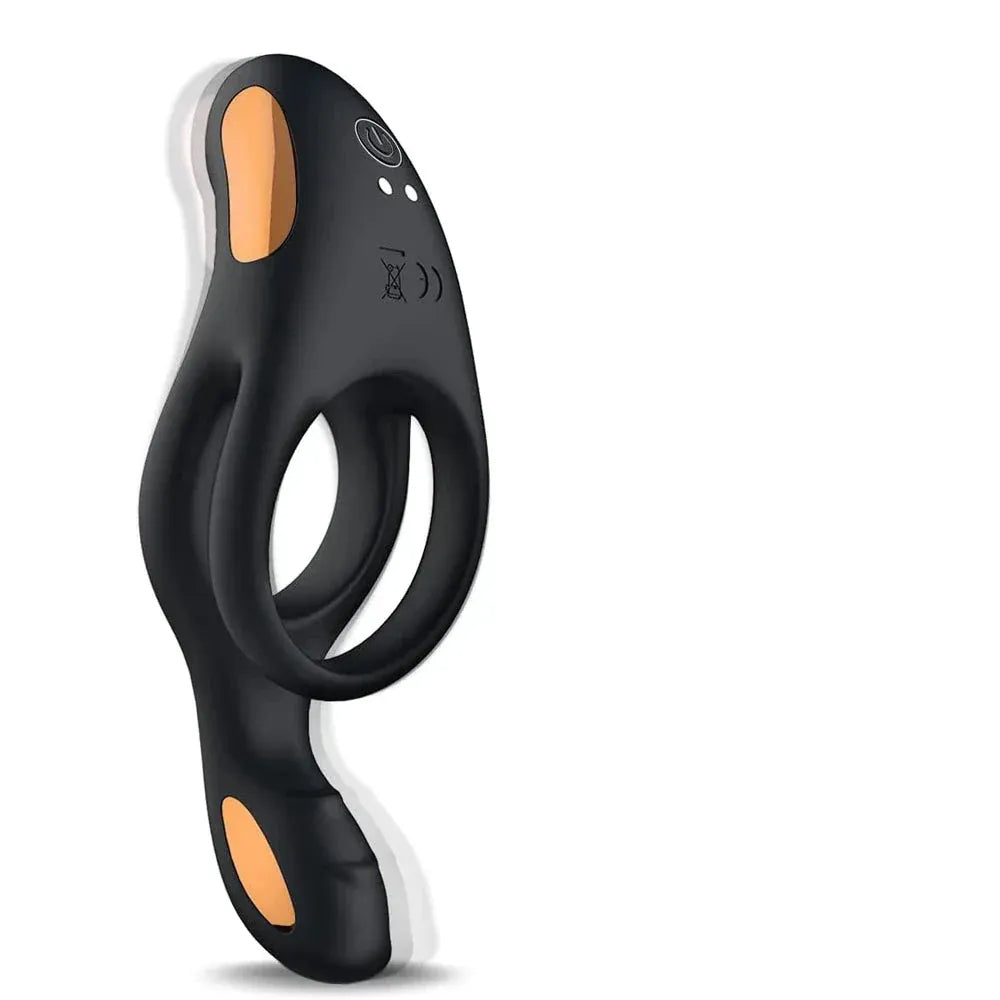Remote Control Dual Vibrating Cock Ring for Couples-0