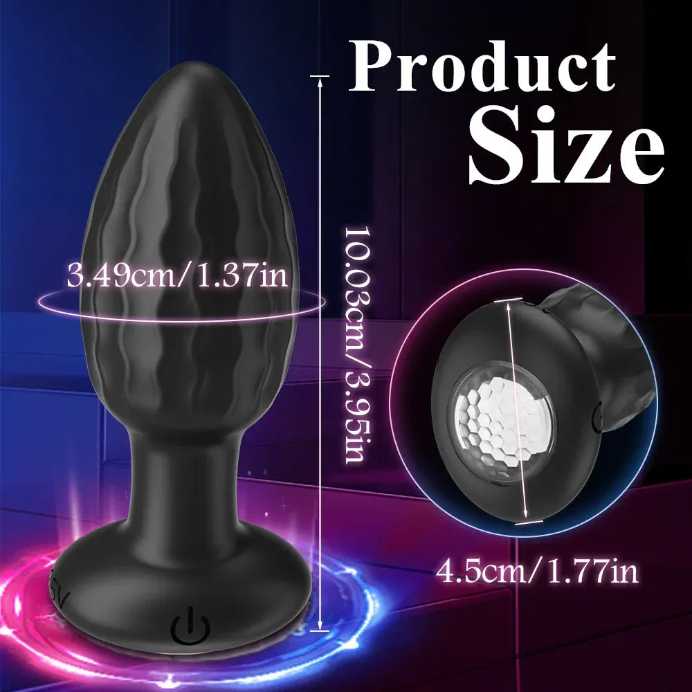 Remote Prostate Massager Led Light Anal Toy-4