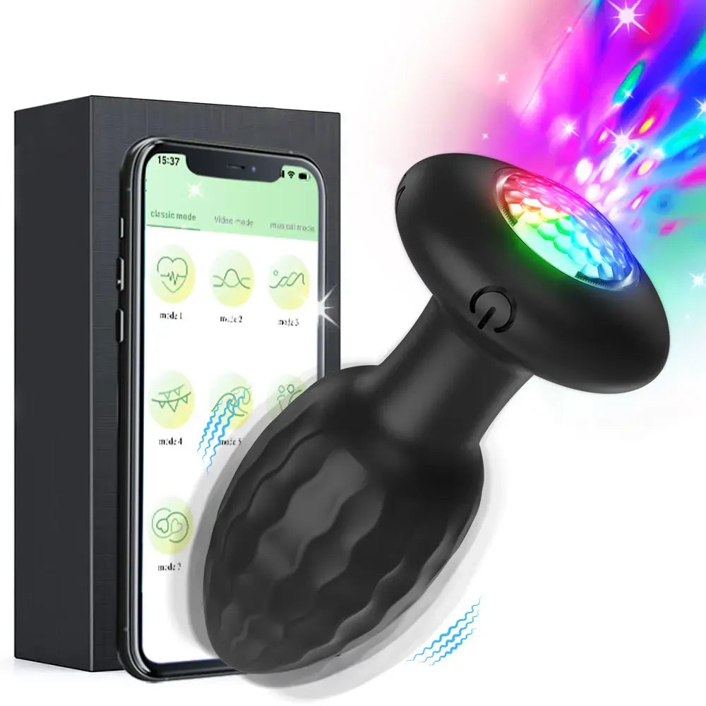 Remote Prostate Massager Led Light Anal Toy-6