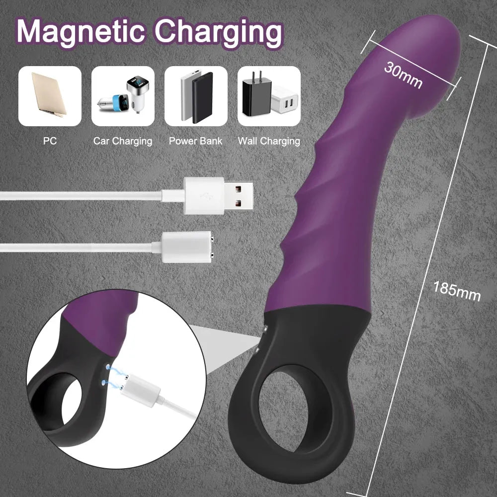 Silicone Dual Vibration G-Spot Rabbit Vibrator-4