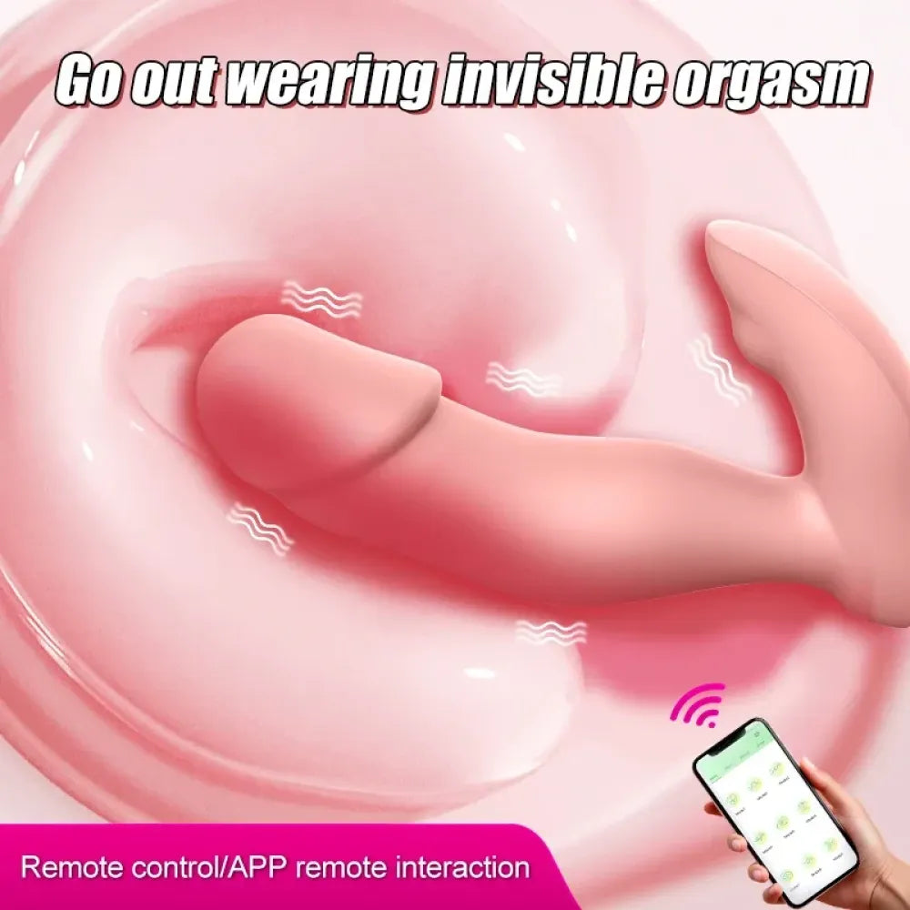 Silicone G Spot Clit Vibrator for Women App Controlled Waterproof-3